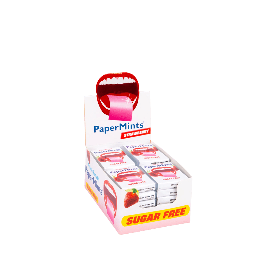 Paper Mints Strips φράουλα x24