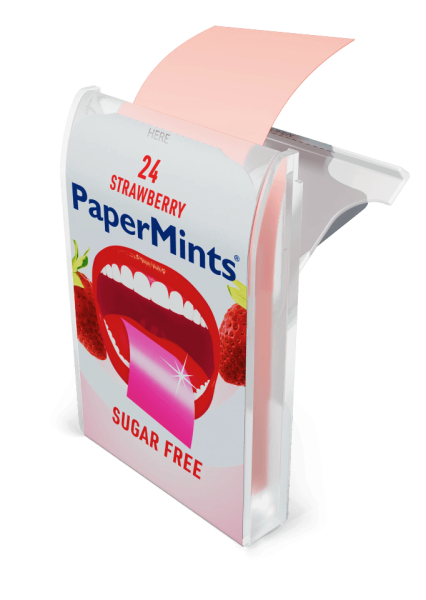 Paper Mints Strips φράουλα x24