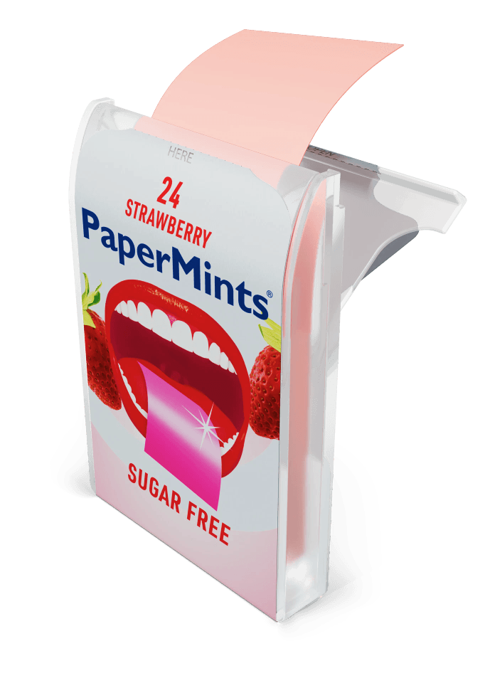 Paper Mints Strips φράουλα x24