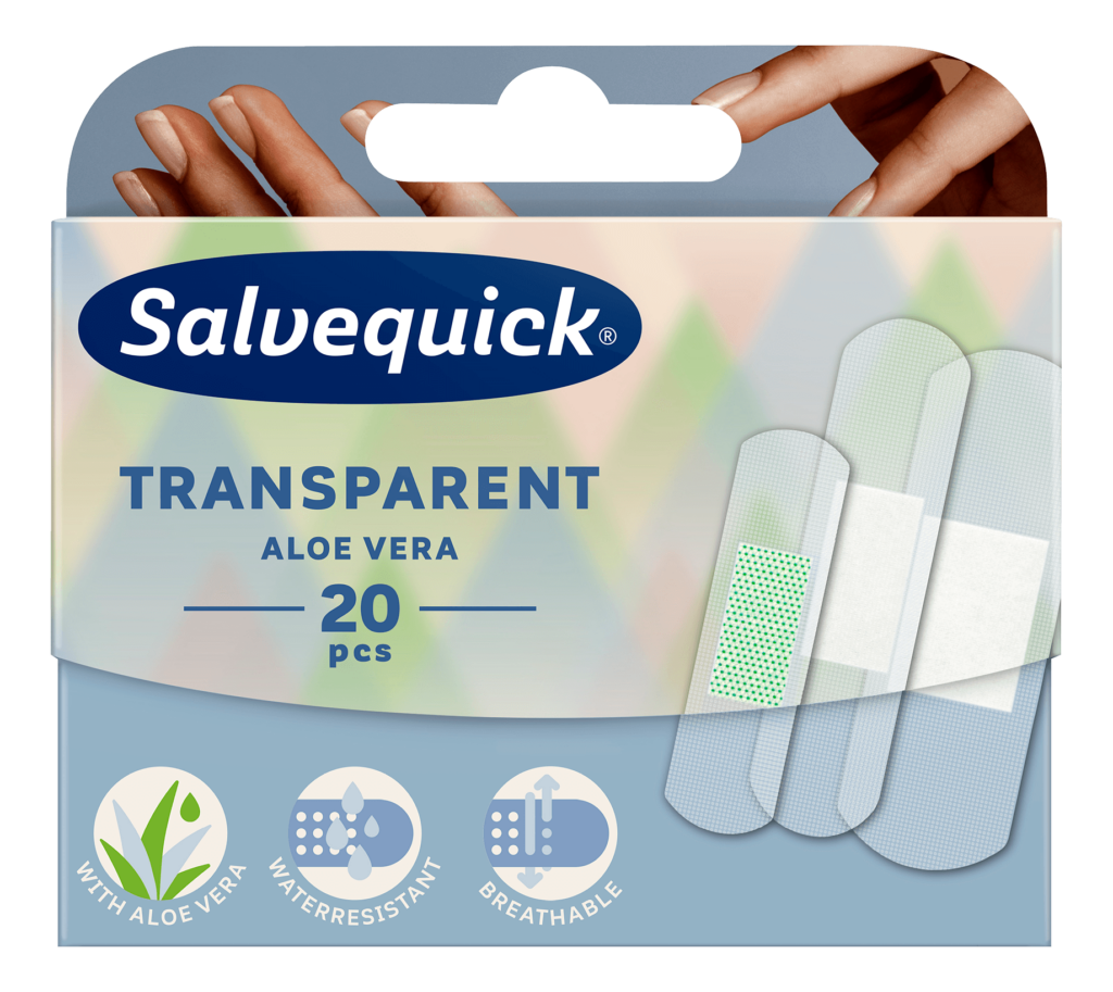 Salvequick Transparent Aloe Vera 20pcs