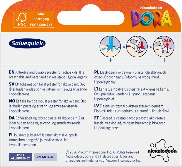 Salvequick Dora the Explorer 20pcs
