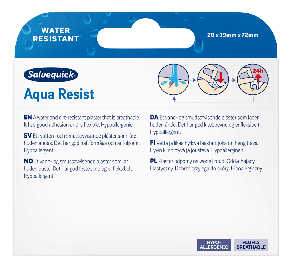 Salvequick Aqua Resist 20pcs