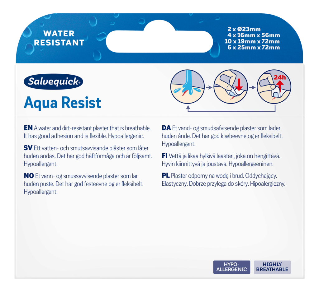 Salvequick Aqua Resist 22pcs