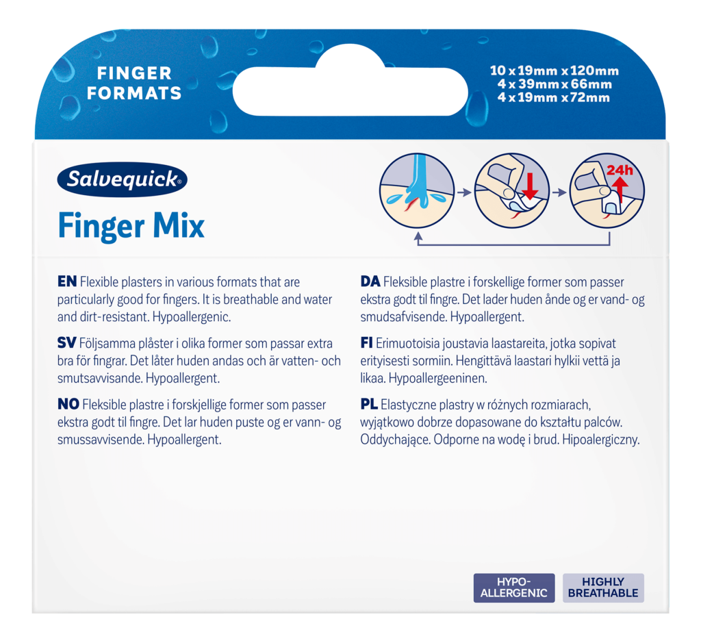 Salvequick Finger Mix 18pcs