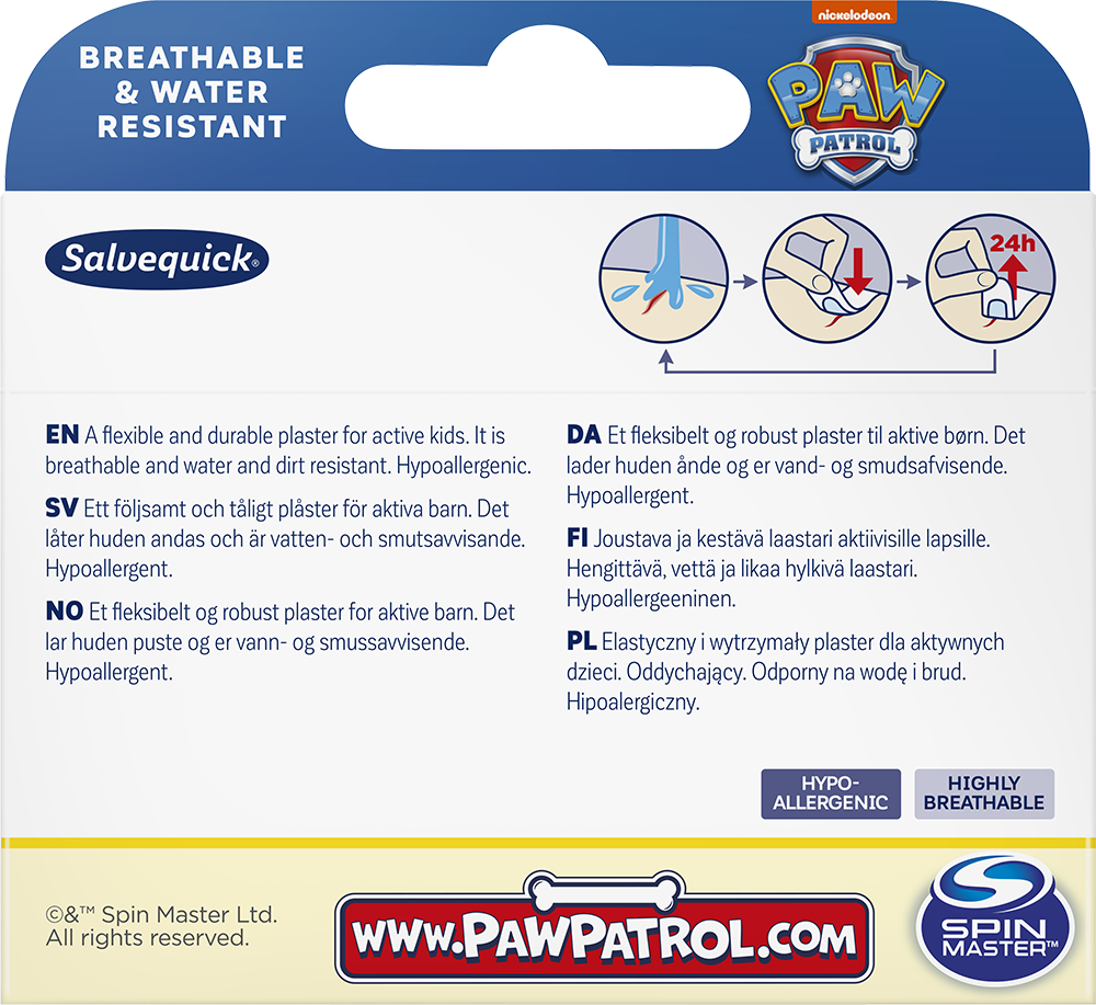 Salvequick Paw Patrol 20pcs