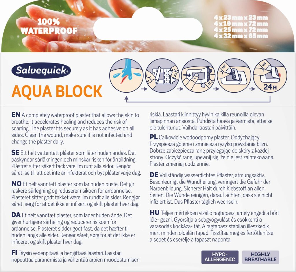 Salvequick Aqua Block 16pcs