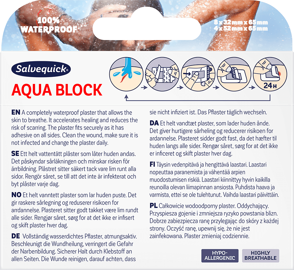 Salvequick Aqua Block 12pcs