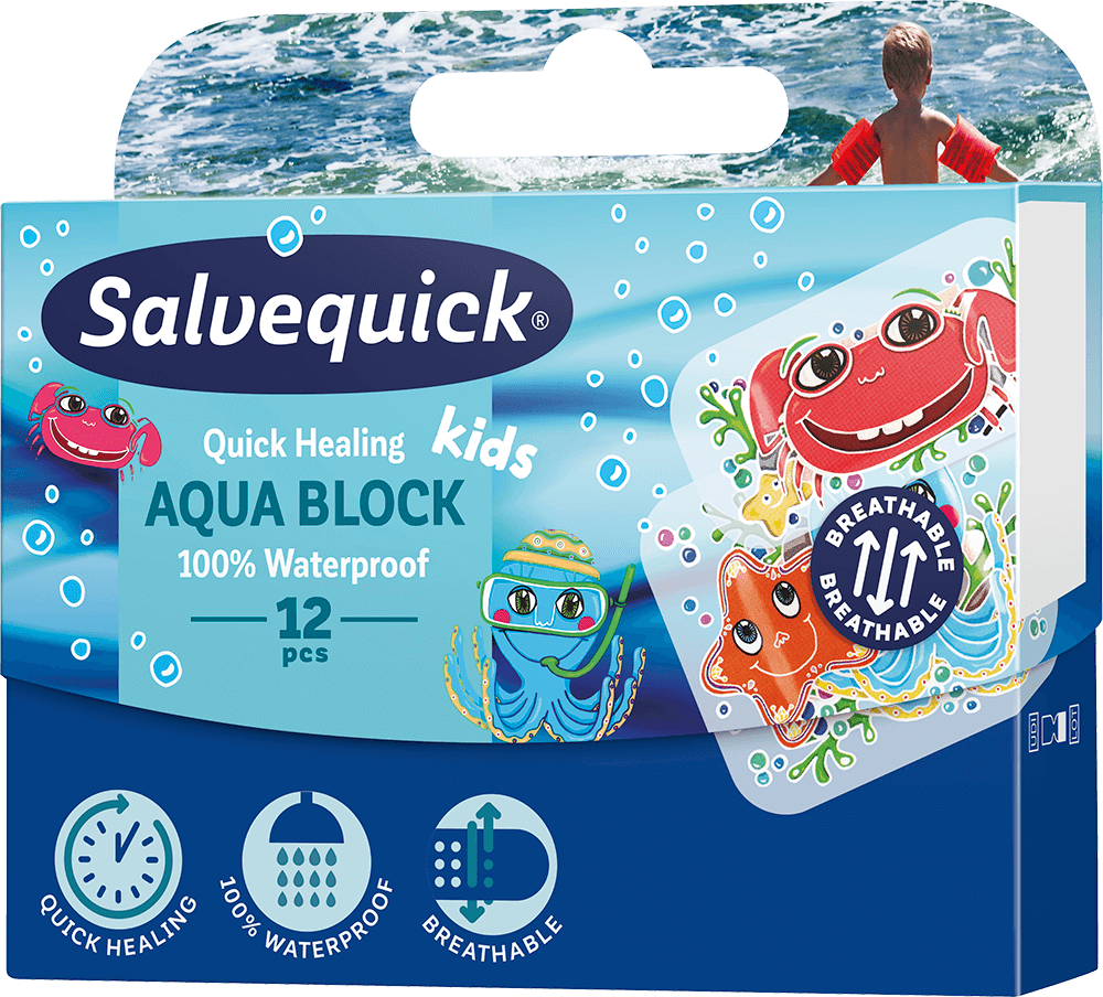 Salvequick Aqua Block Kids 12pcs
