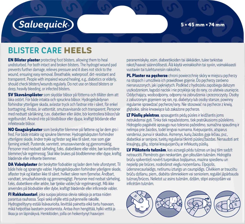 Salvequick Blister Care Heels 5pcs